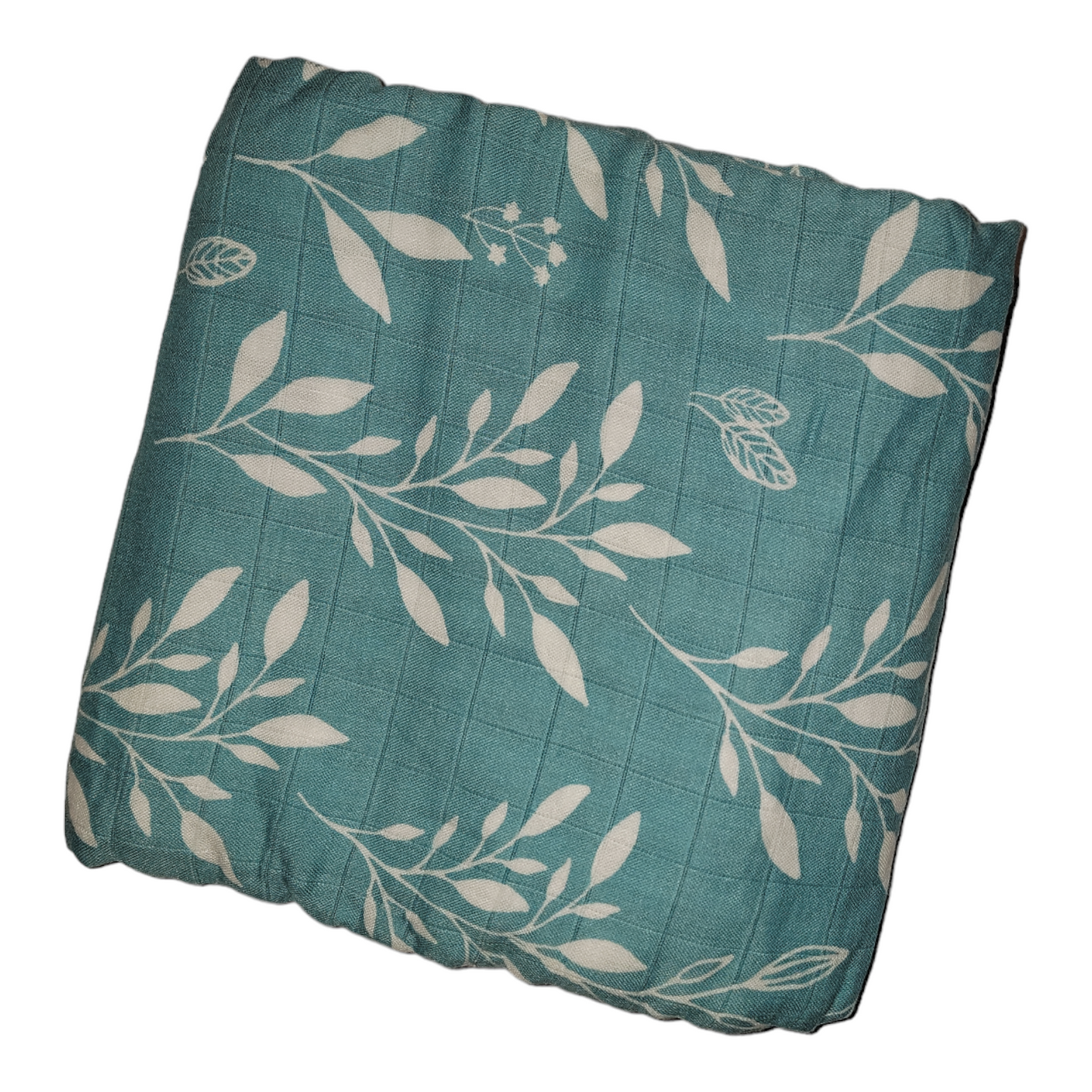 Muslin Swaddle Blanket Set of 2 Floral, Blue ( 70% Viscose from Bamboo, 30 % Organic Cotton)